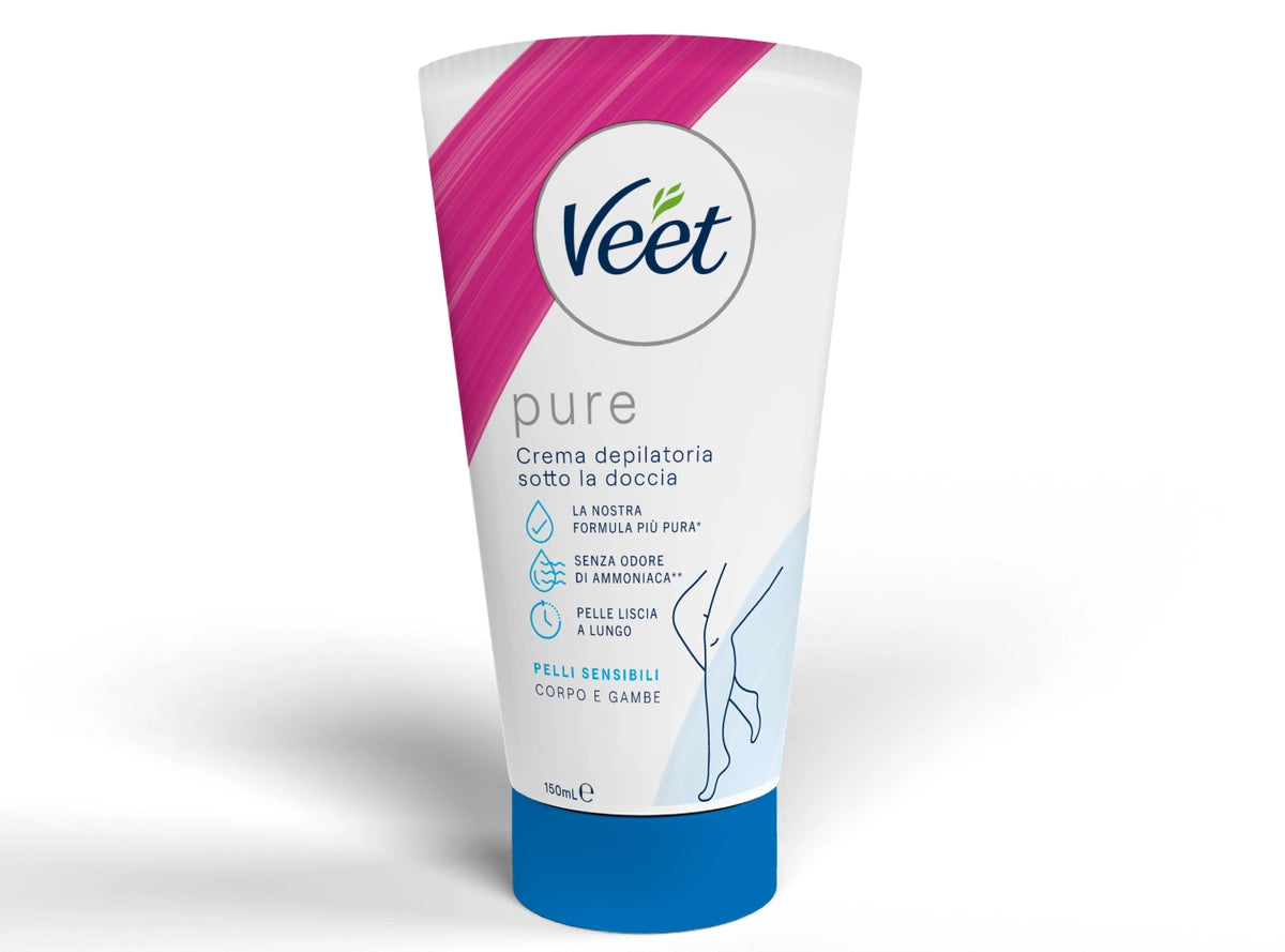 Crema Depilatoria Sotto La Doccia Per Pelli Sensibili Gambe & Corpo 150ml | Veet